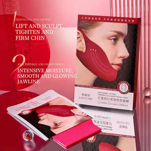 Rote Honig V-Line Lifting Maske Hydrogel Kollagen Doppelkinn-Reduzierer mit Ohrschlaufen Gesichtsstraffende Bandage Anti-Aging Festigende Maske - Product Image 3