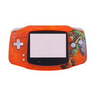 Casing Kartun Zelda Motif UV untuk GBA Shell dengan Kit Tombol Pengganti Casing Lengkap untuk Wadah Konsol Game Gameboy Advancet
