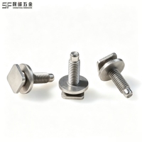 Vis et boulons à tête carrée M2M3M4M5M6M8M10M12 avec rondelles en acier inoxydable Inox SUS304316, boulons directement de l'usine pour l'automobile
