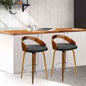 Tabouret en bois industriel moderne pour cuisine, salle à manger, café, bar, hôtel, extérieur, sous-sol, nouveau design avec dossier confortable - Product Image 1