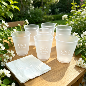 Gobelet en plastique transparent jetable avec couvercle, personnalisable avec logo, pour desserts, bubble tea, café, cocktails, en PP/PET, 8oz, 10oz, 12oz, 16oz, 24oz, 32oz - Product Image 1