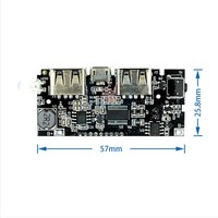 Panneau de chargeur de batterie, 5V, 1a, 2,1 a, nouveau, chargeur de batterie portable USB, Module PCB