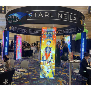 20x20ft tùy chỉnh Triển Lãm Đứng đảo triển lãm thương mại gian hàng vải di động hiển thị Backlit backwall hộp Đèn - Product Image 1