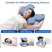 Oreiller cervical en mousse à mémoire de forme CertiPUR-US OEKO-TEX, soutien orthopédique pour le cou, oreiller ergonomique pour le lit, pour soulager la douleur
