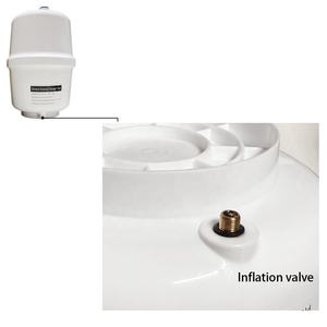 Электрический резервуар для хранения воды под давлением, 3,2 галлонов, пластик и углеродистая сталь - Product Image 4