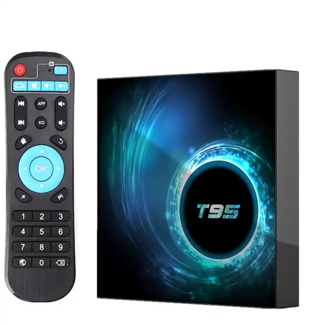 2022 Cheapest 4gb 128gb T95 Android Smart Tv Box 2.4g 5g Dual Wifi Quad Core Allwinner H616 Global Tv Box T95