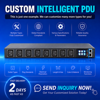 PDU C19 con Medición de Energía, Distribuidor de Energía para Centro de Datos, Tira de Alimentación PDU, Unidad de Distribución de Energía PDU, PDU con Control Remoto Inteligente