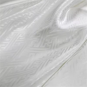 En vrac <span class=keywords><strong>Pas</strong></span> <span class=keywords><strong>Cher</strong></span> Prix Classique <span class=keywords><strong>Chinois</strong></span> Motif Viscose Soie Jacquard Tissu pour Femmes Mode Vêtement en Couleur Blanche - Product Image 2