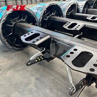 JUXIN Vente en gros d'essieux de remorque de style allemand 14T, haute résistance, durables, pour le transport de charges lourdes