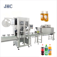 Machine d'étiquetage et d'emballage automatique portable pour bouteilles de vin, de boissons et d'huile en verre, avec PLC et moteur