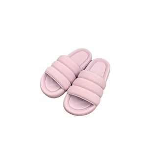 Moda personalizzata all'ingrosso Indoor Outdoor colorato antiscivolo una cinghia imbottita diapositive sandali donna <span class=keywords><strong>pantofole</strong></span> - Product Image 4