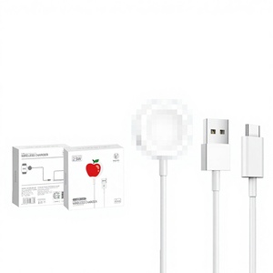 Compatible avec IWatch pour <span class=keywords><strong>Watch</strong></span> Series 4, Series 3, Series <span class=keywords><strong>6</strong></span>, <span class=keywords><strong>chargeur</strong></span> sans fil avec charge magnétique, sortie 2,5 W, boîte de vente au détail - Product Image 1