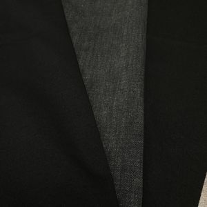 Tissu denim sergé extensible Lizhi NOIR en rouleaux, recyclé, résistant à l'abrasion et respirant pour vêtements de garçons et filles, et usage domestique - Product Image 5