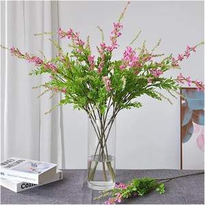 Fleur artificielle de haute qualité en soie, type Salvia, petite fleur sauvage pour bouquet de mariée, remplissage de bouquet, arrangement floral, décoration - Product Image 4