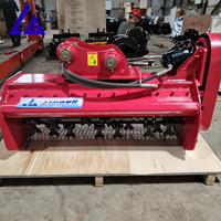 Desbrozadora Hidráulica con Cadenas para Control de Residuos, Compatible con Excavadoras EX130 EX135 EX150 EX200 SY65 SY75 SY135
