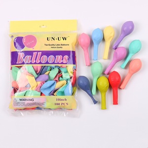 Birthday Party Decoration 10 Inch Latex Helium Glossy Multi-Color Unisex Environmentally Friendly <b>Round</b> <b>Balloons</b> 100pcs/bag - Product Image 4