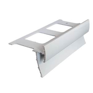 Goteo curvo para balcones y terrazas 2.7 m bar - gris claro (RAL 7047) - Product Image 2