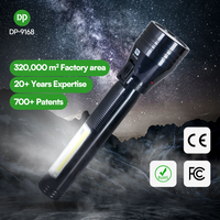 Lampes de poche rechargeables DP Portable Camping Outdoor LED USB Torch COB Side Emergency Light