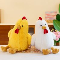 Peluche de poulet lestée super douce en gros, réaliste, anti-stress, mignonne et amusante, cadeau d'anniversaire pour la chambre