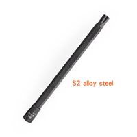 Jeu de douilles Torx extra longues de 150 mm à entraînement 1/4 pouce T10 T15 T20 T25 T30 T40 T45 T50 pour visseuse à chocs et cliquet en acier S2