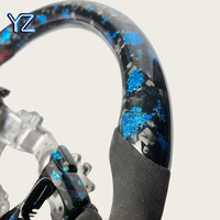 Volant en fibre de carbone forgé YZ Blue Flake pour Lexus IS IS250 IS350 ES300 GS GS350 RC F IS F IS500 GS F Sport Car Tunning