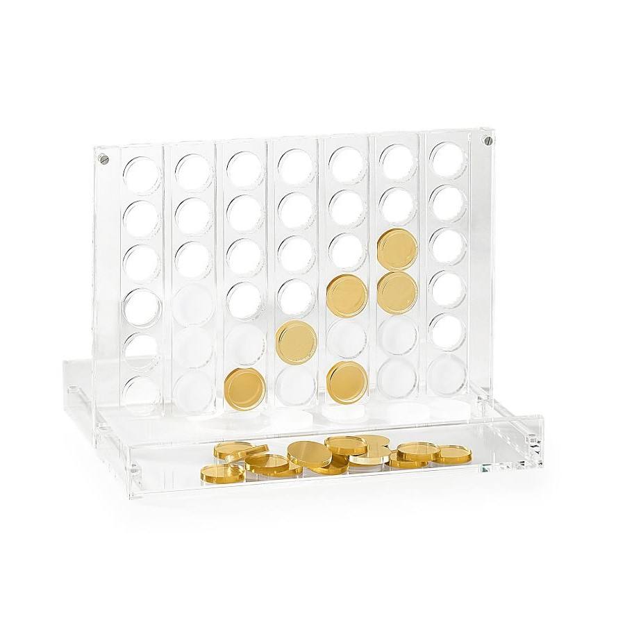 Подключение 4 в одном акриловый Четыре в необработанной игровой доске подключение четыре игры