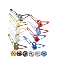 Aceoffix 1-6 vitesses tendeur de chaîne de vélo pliant poulie rouleau dérailleur arrière roues compatibles pour Brompton Pikes 3 Sixty Part