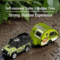 Voiture RC miniature en alliage 1:64 personnalisée, modèle de bureau, rechargeable par USB, vitesse variable, 4 canaux, écologique, télécommande intérieure-extérieure