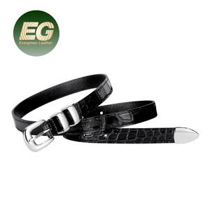 Cinturones de Cuero Genuino Personalizados para Mujer <span class=keywords><strong>RC135</strong></span>, Cinturón de Diseño Vintage de Lujo para Mujer - Product Image 1