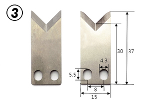 34*10*2.5mm Komax dây Tước cáp dao vonfram dây thép cắt Tước Lưỡi máy - Product Image 4