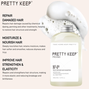Champú Profesional para la Reparación de la Estructura del Cabello con Nicotinamida, Fortalece las Uniones del Cabello Dañado, Marca Privada - Product Image 3