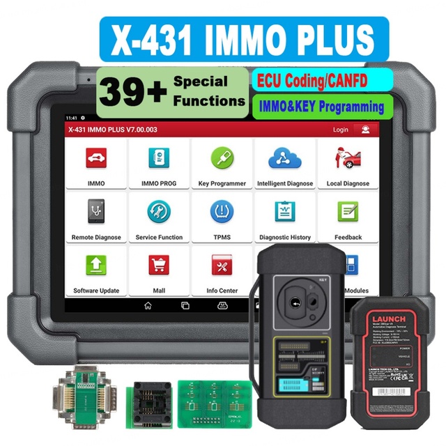 LAUNCH X431 IMMO Plus X-PROG 3 Key Programmer Car OBD2 Diagnostic Tools IMMO Anti-Theft Programming 39 Reset PK Immo Elite Scan