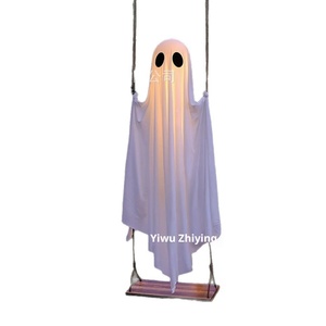 Grande Decorazione Fantasma Sospeso Luminoso per <span class=keywords><strong>Esterni</strong></span>, Adorabile Addobbo di <span class=keywords><strong>Halloween</strong></span> per Portico/Giardino - Product Image 1