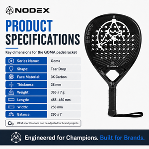 Raquettes de <span class=keywords><strong>padel</strong></span> NODEX <span class=keywords><strong>Head</strong></span> Quality <span class=keywords><strong>Graphene</strong></span> Full Carbon 3K/6K/12K/15K/18K/24K personnalisées - Product Image 3