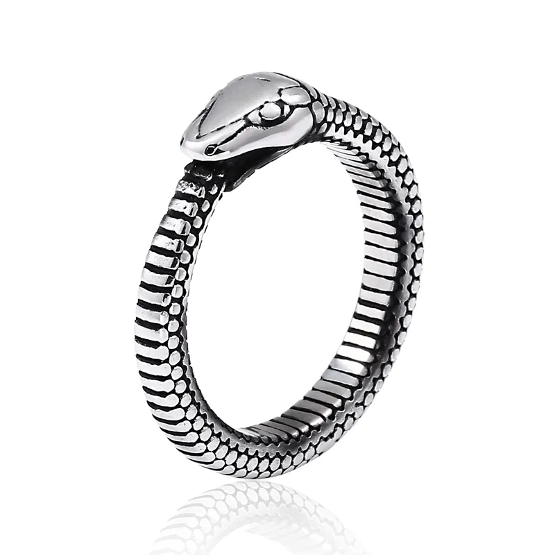 Animal Ring SS8-703R Steel Soldier Fashion Party Jewelry Gift Animal Ring Stainless Steel Snake Ring