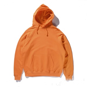 Men Gym Drawstring Sweater Shirt <b>Orange</b> Color Fashion <b>Hoodie</b> Polyester/Cotton Blend Jersey Color Block Pullover - Product Image 1