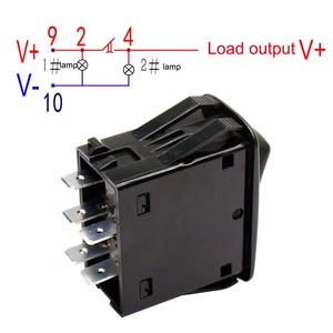Interrupteur à bascule à courant élevé pour chariot de <span class=keywords><strong>golf</strong></span> <span class=keywords><strong>Club</strong></span> Car, avant et klaxon - Product Image 4