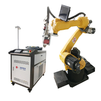 Machine de soudage laser à fibre robotisée 6 axes XYH 1,5 kW avec moteur PLC 220 V pour métal, acier inoxydable, aluminium, garantie 1 an, 100 pièces