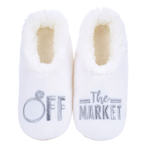 Chaussettes pantoufles doublées en sherpa pour femmes, antidérapantes, douces, pour la maison, cadeau de mariage, enterrement de vie de jeune fille, vente en gros, logo personnalisé - Product Image 3