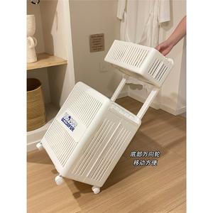 Panier à linge pliable Goodfor avec roulettes, rectangulaire, gain de place, organisateur de vêtements pour salle de bain, taille standard - Product Image 4