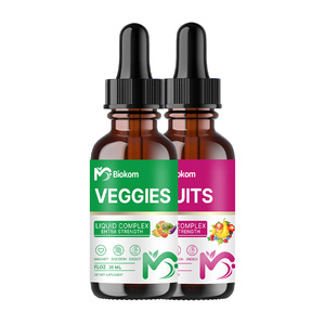 Veggies Liquid Drop Detox Gouttes liquides de fruits et légumes Suppléments avec des aliments entiers Superfoods Emballés Vitamines et minéraux - Product Image 1
