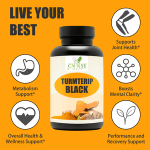 Complément alimentaire en capsules de curcuma noir OEM ODM, mélange exclusif, soutient la santé des articulations et stimule le métabolisme - Product Image 4