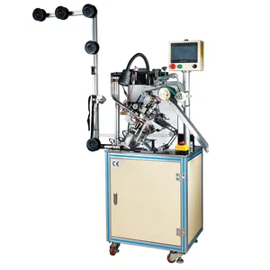 Metal plastic nylon zipper slider installation machine