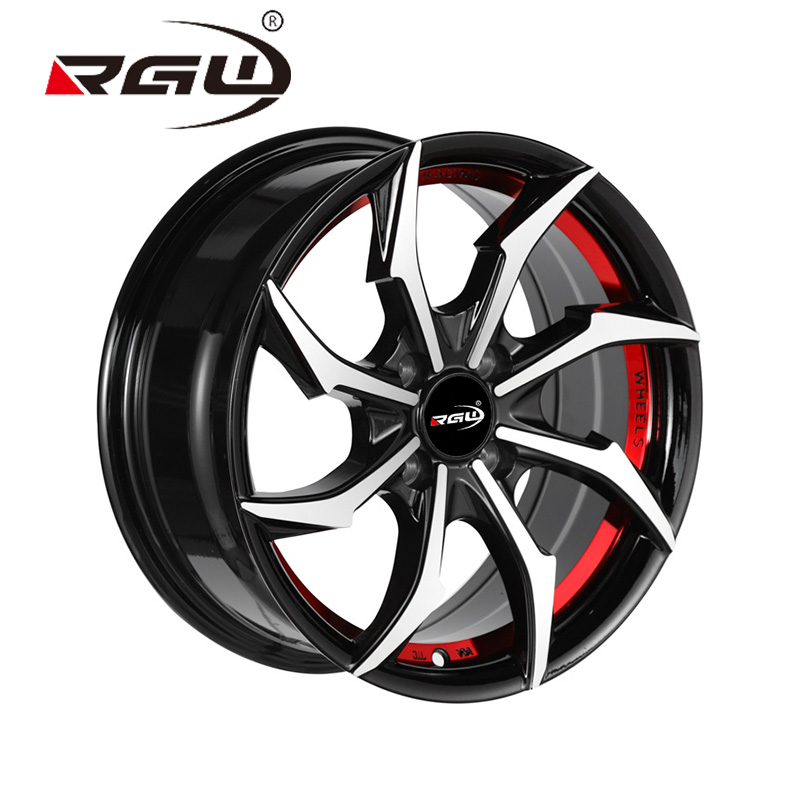 58066 Rines Deportivos De Cuatro Birlos PCD100 15X6.5 4X100 4 Lubang 4 Lugs 15 17 Inch Velg Set 4 Paduan Mobil Rota Mag Roda