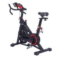 Bicicleta estática de spinning de acero inoxidable - Venta directa de fábrica al por mayor para gimnasio en casa, bicicleta de ejercicio de 6 kg para ciclismo indoor con pantalla LCD