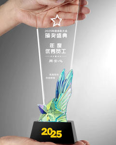 Trofeo <span class=keywords><strong>de</strong></span> cristal personalizado | <span class=keywords><strong>Premios</strong></span> conmemorativos <span class=keywords><strong>de</strong></span> regalo empresarial Premium - Product Image 5