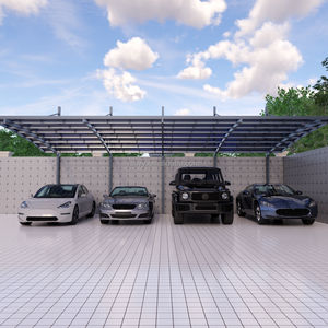 Abri de voiture en polycarbonate PC avec cadre en <span class=keywords><strong>aluminium</strong></span> épaissi, résistant à la pluie et au soleil, pour villa résidentielle - Product Image 5