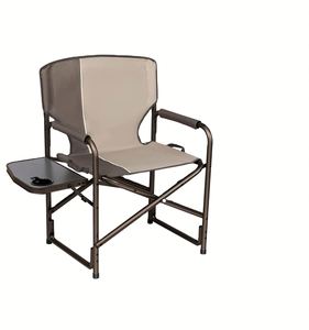 Chaise de chasse portable d'extérieur avec table latérale, chaise de camping pliante en bois, chaise de réalisateur - Product Image 2