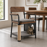 Chaise de bureau avec dossier en rotin, structure métallique, design traditionnel et assise rembourrée