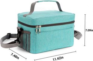 <b>Lunch</b> <b>Bag</b> for Men Women Insulated Reusable Food <b>Lunch</b> <b>Bag</b> Leakproof Cooler <b>Tote</b> <b>Bag</b> Freezable With Adjustable Shoulder Strap - Product Image 4
